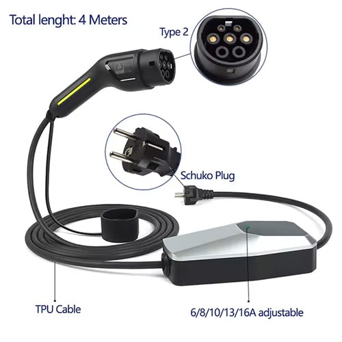 3-EVMOTIONS Zeta EVSE Type2 (max. 16A) EV Charger